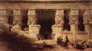 David Roberts Der Tempel der Dendera oil